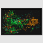 WALL STREET SIGN - GREEN & GOLD
