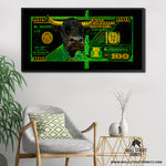 GREEN HUNDRED DOLLAR BULL Wall Street Prints