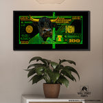 GREEN HUNDRED DOLLAR BULL Wall Street Prints