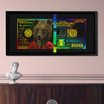 RAINBOW HUNDRED DOLLAR BEAR Wall Street Prints