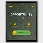 OPPORTUNITY IS CALLING (MONEY BACKGROUND) Wall Street Prints