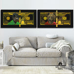 GOLD GREEN RED BULL & BEAR BUNDLE Wall Street Prints