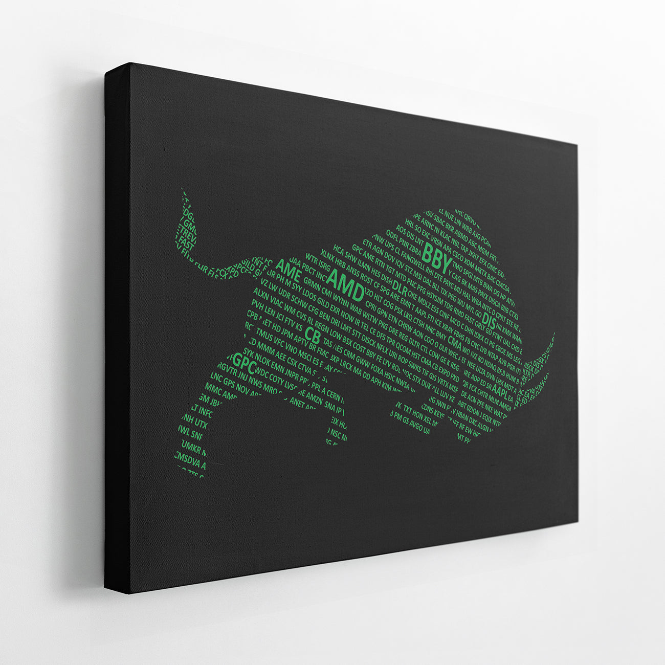 S&P 500 BULL (DARK BACKGROUND) Wall Street Prints