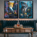 MODERN BUSINESS MAN & WOMAN BUNDLE Wall Street Prints
