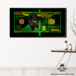 GREEN HUNDRED DOLLAR BULL Wall Street Prints