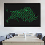 S&P 500 BULL (DARK BACKGROUND) Wall Street Prints