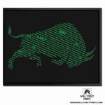 S&P 500 BULL (DARK BACKGROUND) Wall Street Prints