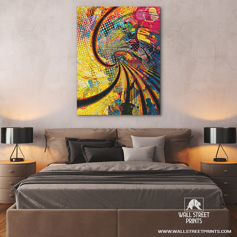 MONEY SPIRAL Wall Street Prints