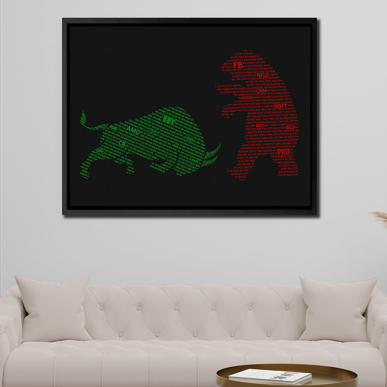S&P 500 BULL VS BEAR (CHARGING ON GROUND) Wall Street Prints