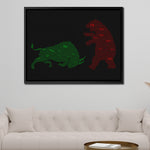 S&P 500 BULL VS BEAR (CHARGING ON GROUND) Wall Street Prints