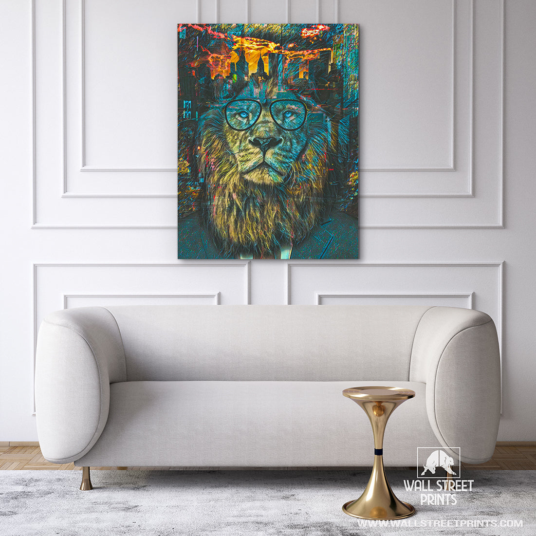 BUSINESS LION Wall Street Prints