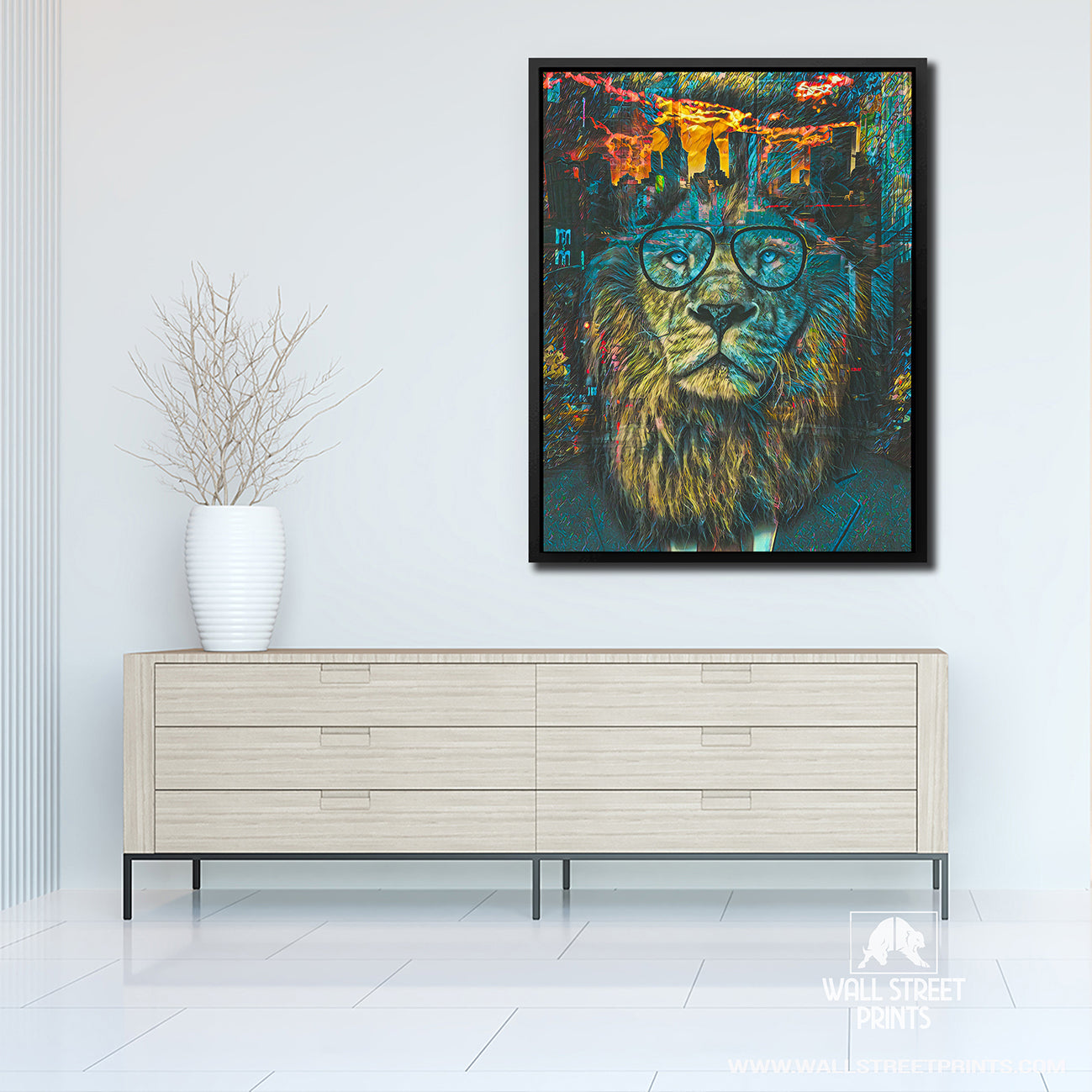 BUSINESS LION Wall Street Prints