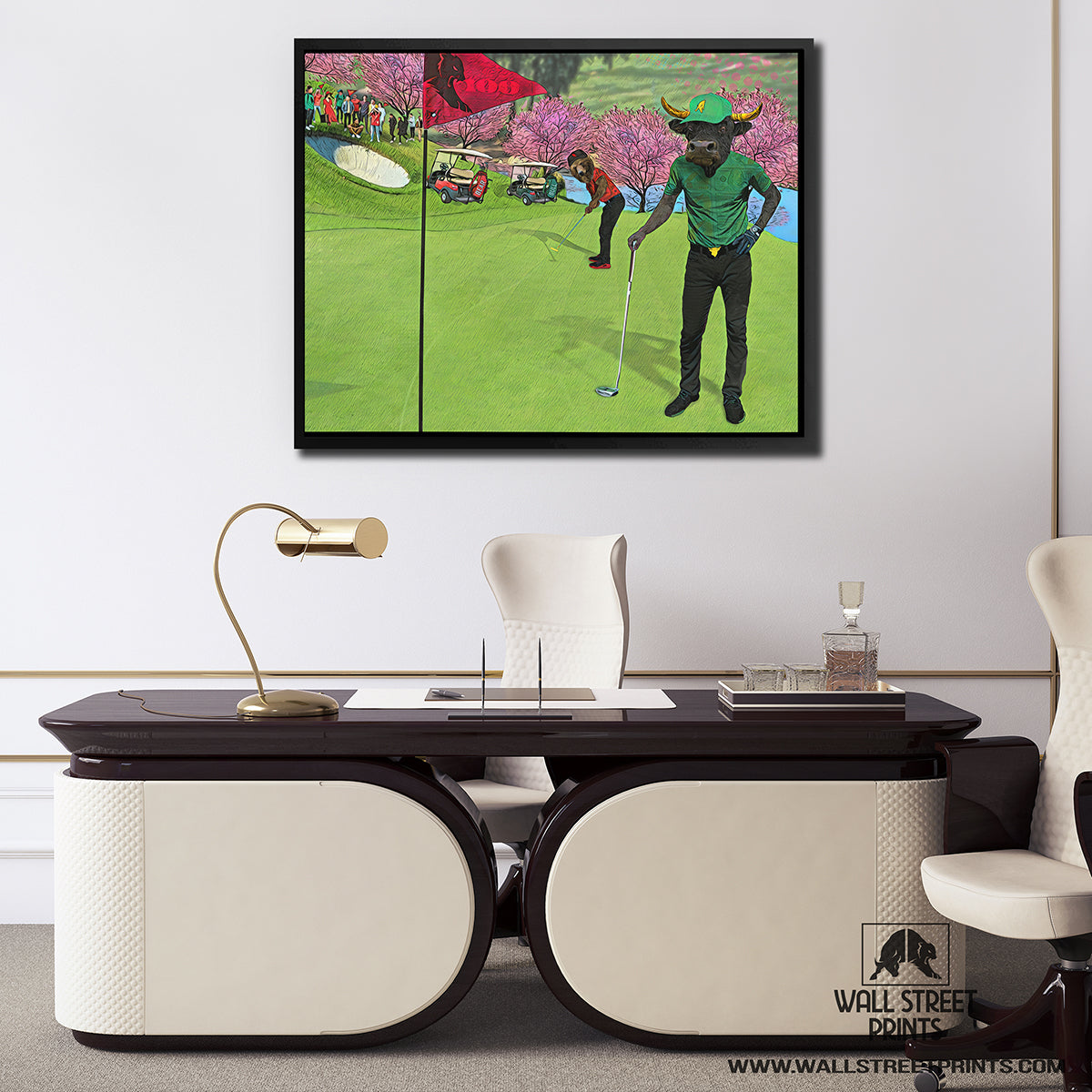 PUTT FOR DOUGH Wall Street Prints