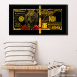 GOLD RED HUNDRED DOLLAR BEAR Wall Street Prints