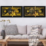 GOLD BULL & BEAR BUNDLE Wall Street Prints