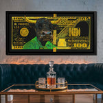 GOLD GREEN HUNDRED DOLLAR BULL Wall Street Prints