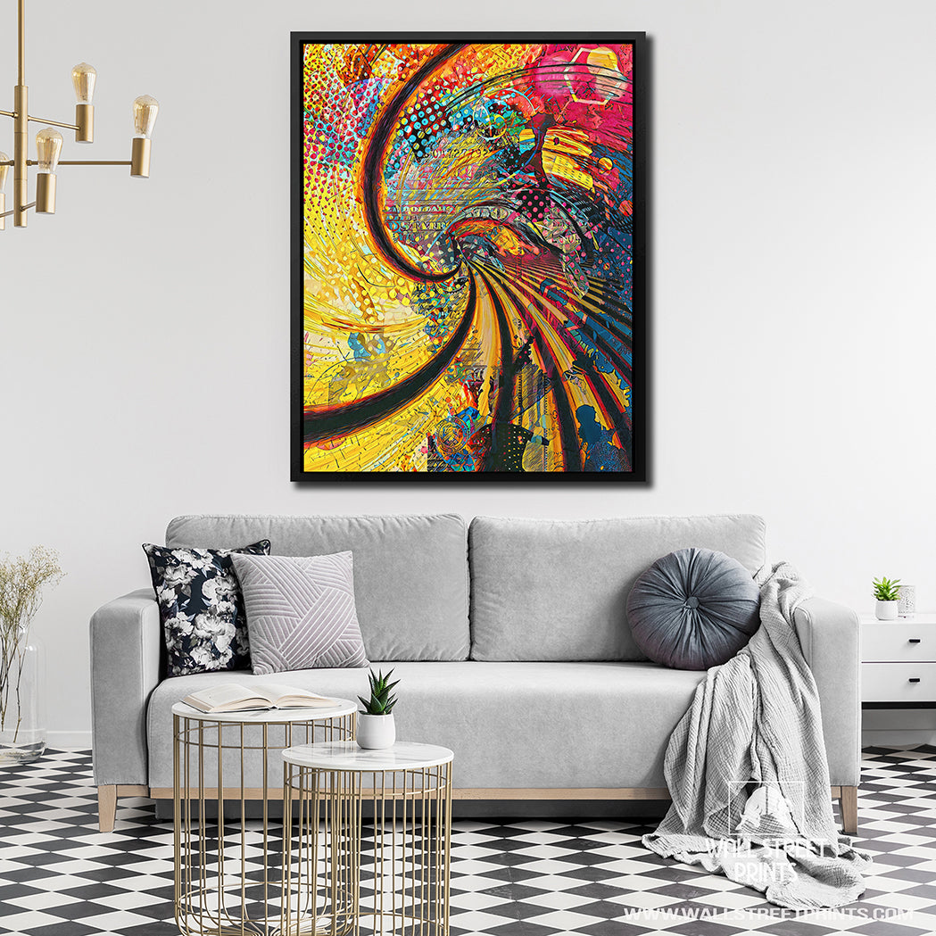 MONEY SPIRAL Wall Street Prints