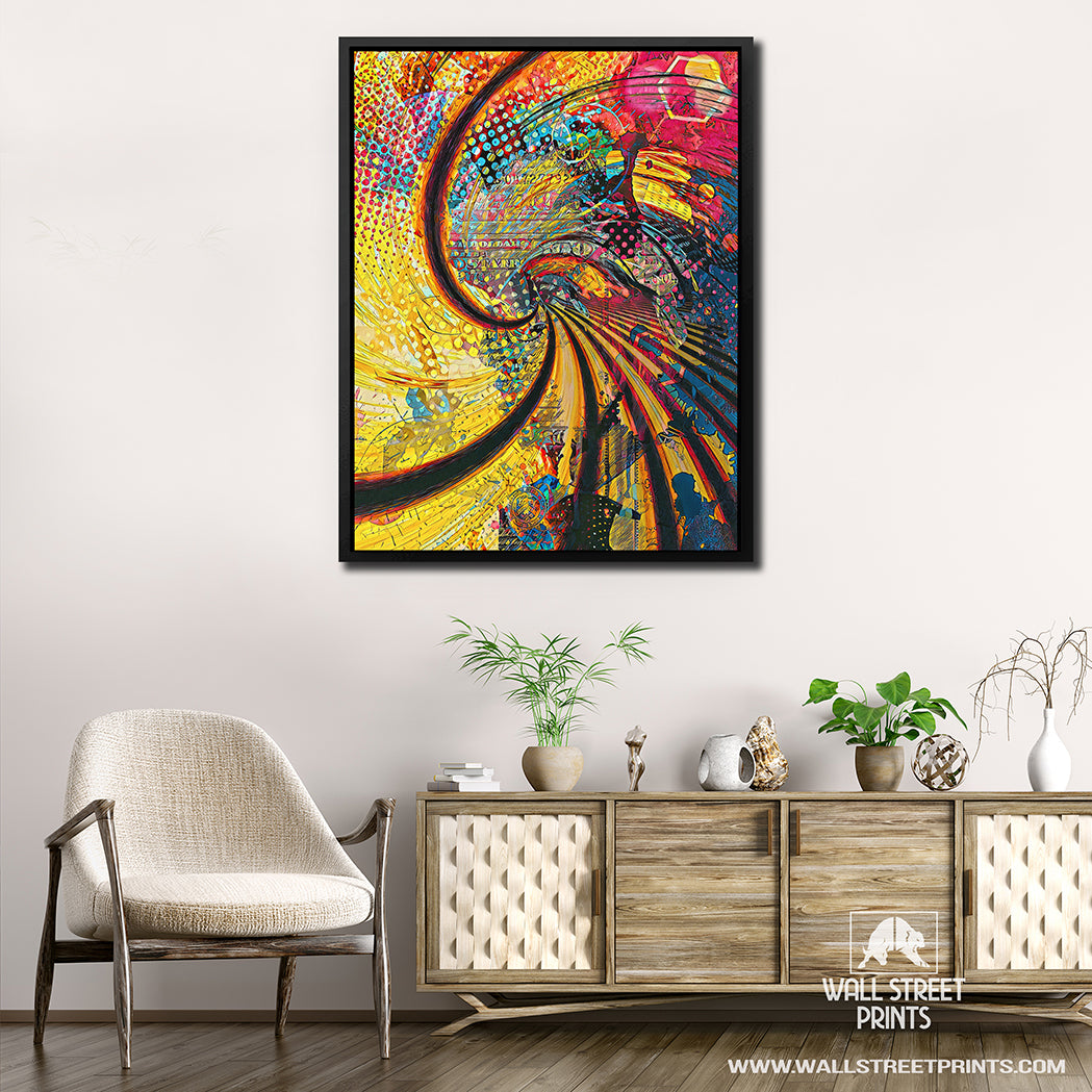 MONEY SPIRAL Wall Street Prints