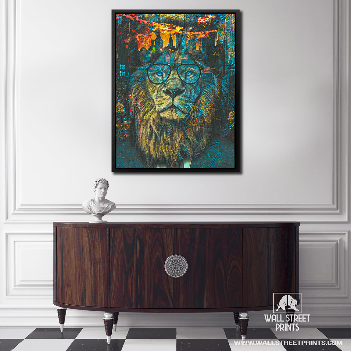 BUSINESS LION Wall Street Prints