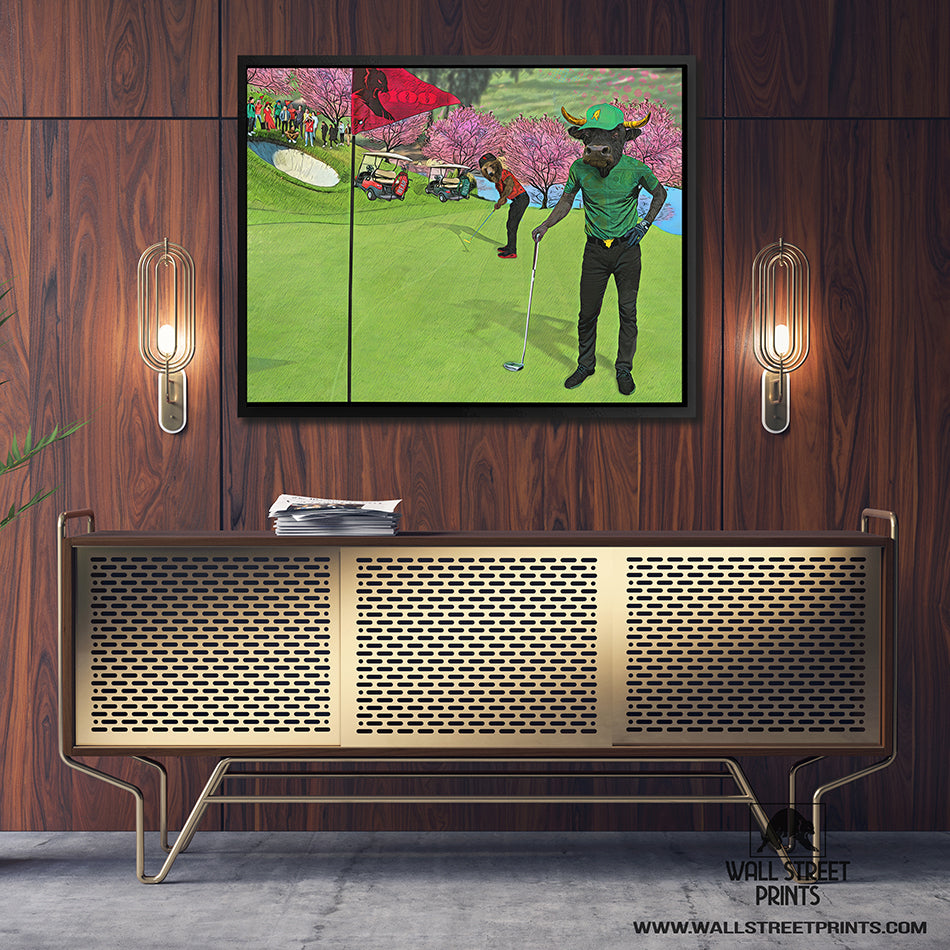 PUTT FOR DOUGH Wall Street Prints