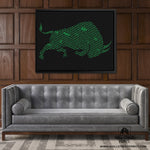 S&P 500 BULL (DARK BACKGROUND) Wall Street Prints