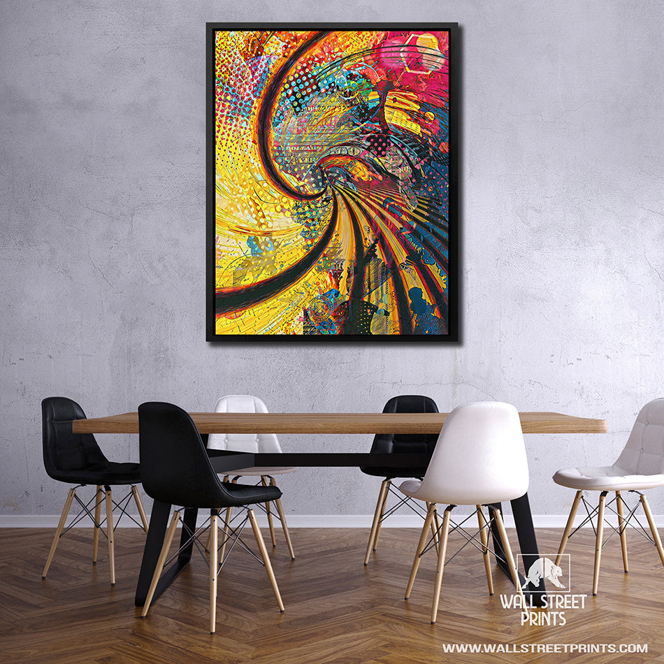 MONEY SPIRAL Wall Street Prints