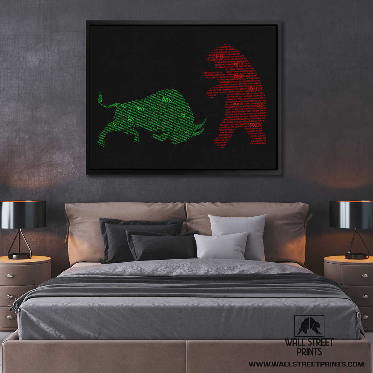 S&P 500 BULL VS BEAR (CHARGING ON GROUND) Wall Street Prints