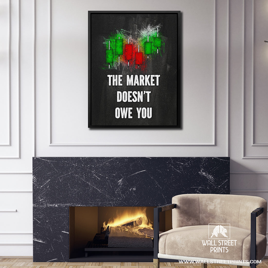THE MARKET DOESN'T OWE YOU Wall Street Prints