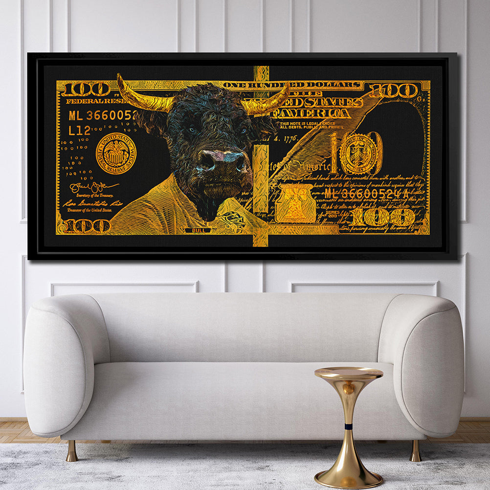 GOLD HUNDRED DOLLAR BULL Wall Street Prints