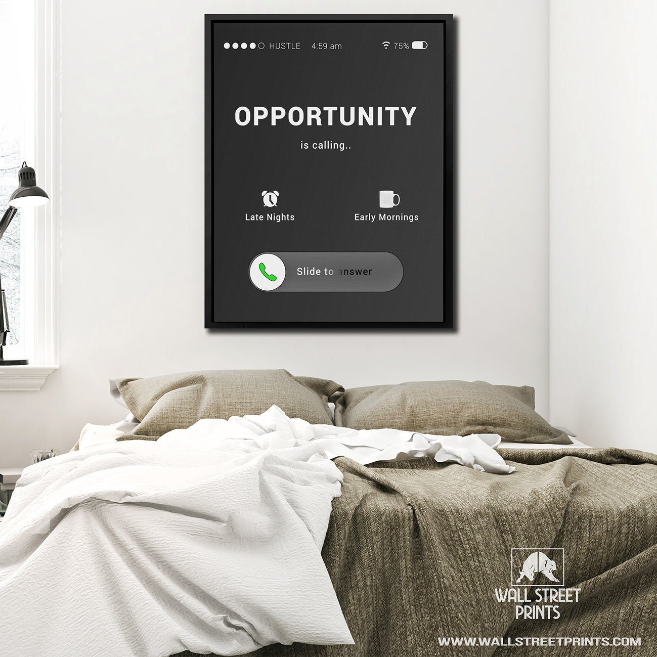 OPPORTUNITY IS CALLING Wall Street Prints