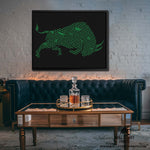 S&P 500 BULL (DARK BACKGROUND) Wall Street Prints