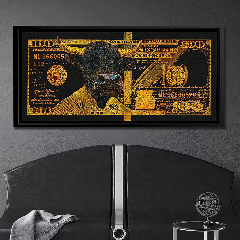 GOLD HUNDRED DOLLAR BULL Wall Street Prints