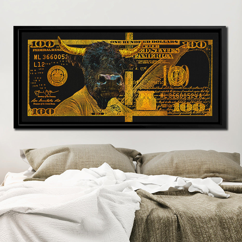 GOLD HUNDRED DOLLAR BULL Wall Street Prints