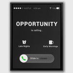 OPPORTUNITY IS CALLING Wall Street Prints