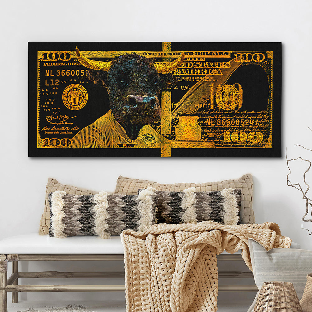 GOLD HUNDRED DOLLAR BULL Wall Street Prints