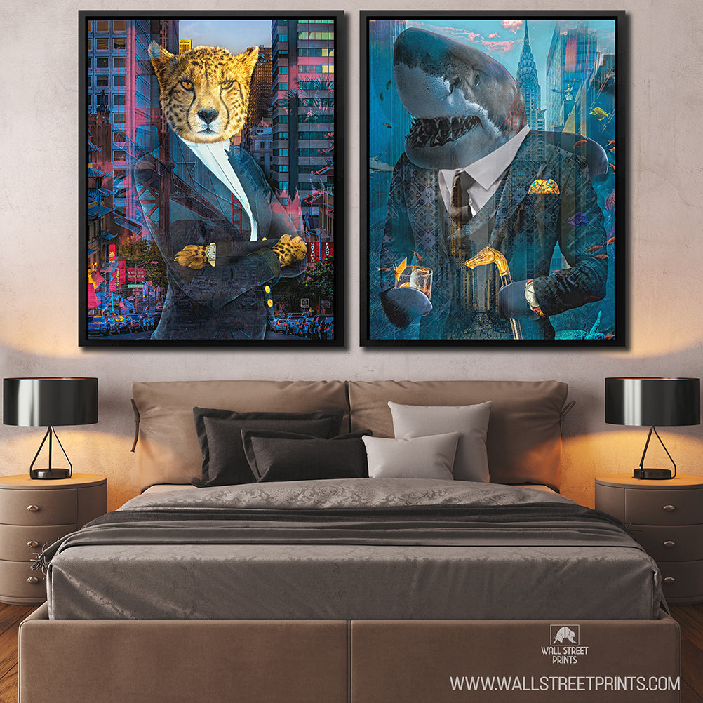 MODERN BUSINESS MAN & WOMAN BUNDLE Wall Street Prints