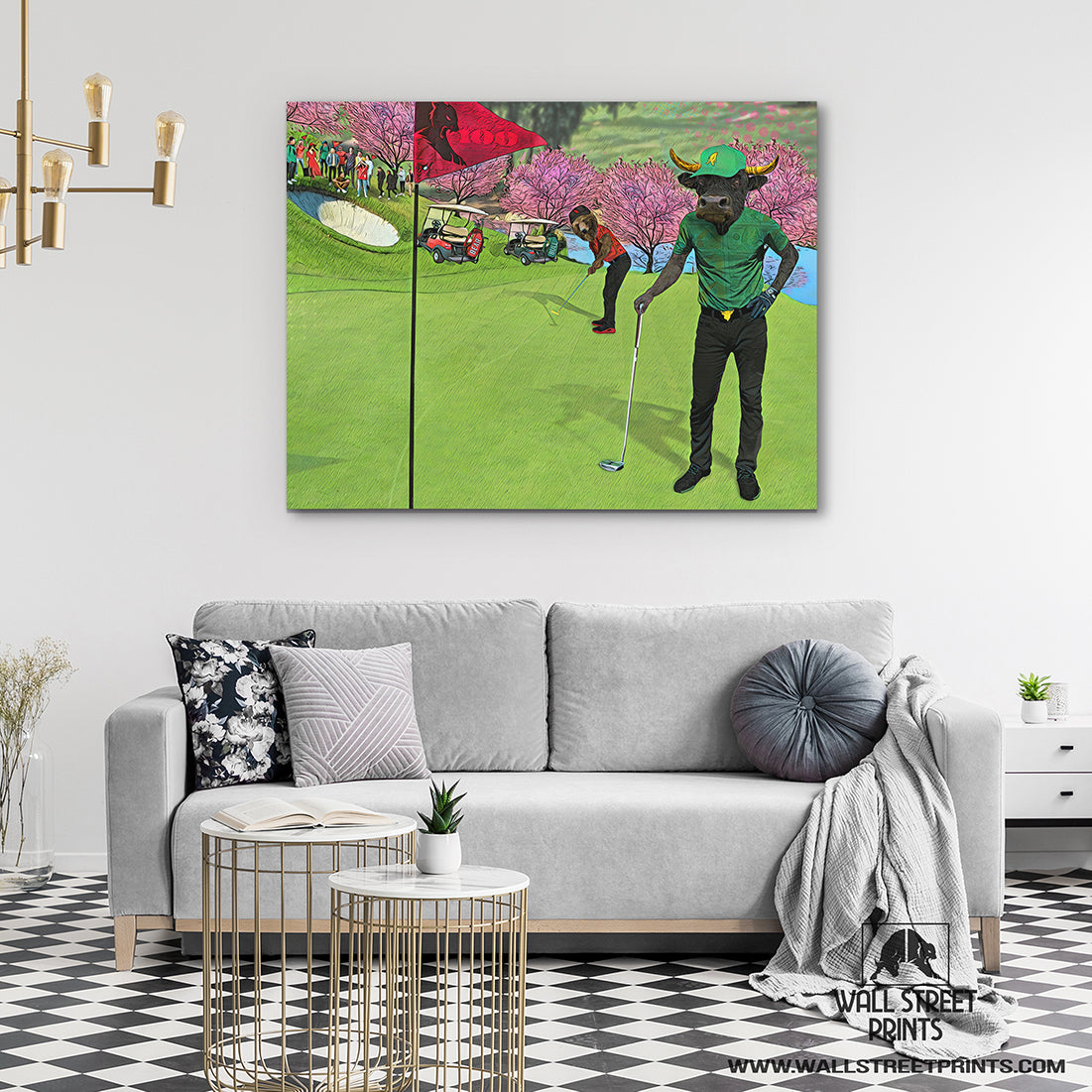 PUTT FOR DOUGH Wall Street Prints