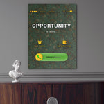 OPPORTUNITY IS CALLING (MONEY BACKGROUND) Wall Street Prints