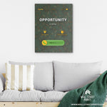 OPPORTUNITY IS CALLING (MONEY BACKGROUND) Wall Street Prints