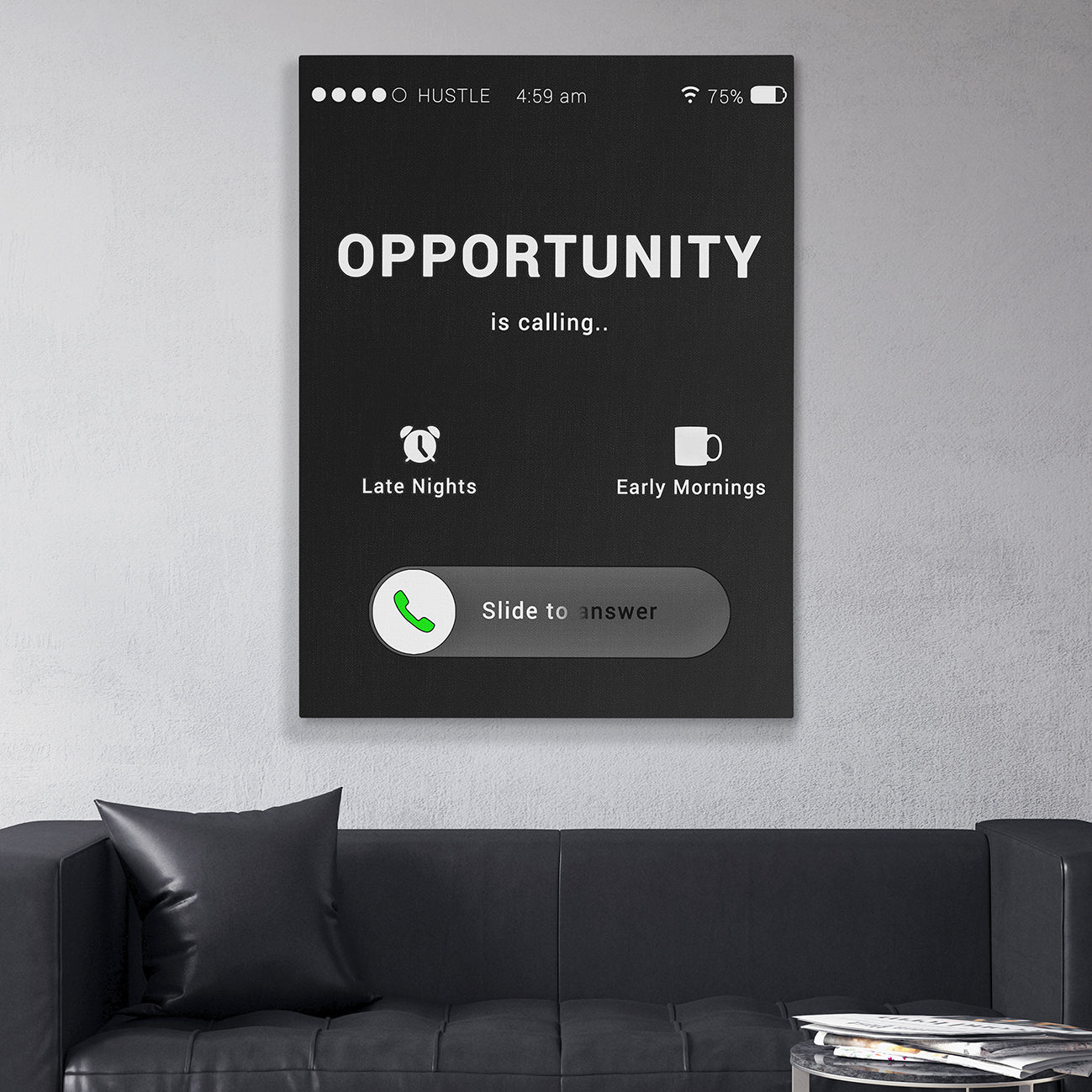 OPPORTUNITY IS CALLING Wall Street Prints