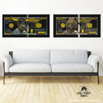 WHITE GOLD BULL & BEAR BUNDLE Wall Street Prints