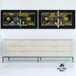 WHITE GOLD BULL & BEAR BUNDLE Wall Street Prints