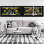 WHITE GOLD BULL & BEAR BUNDLE Wall Street Prints