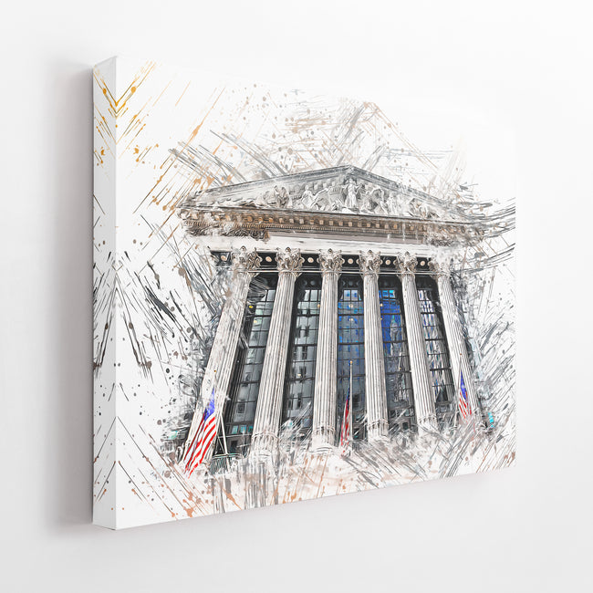 NYSE BUILDING (LIGHT BACKGROUND)