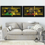 GOLD GREEN RED BULL & BEAR BUNDLE Wall Street Prints