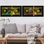 GOLD GREEN RED BULL & BEAR BUNDLE Wall Street Prints