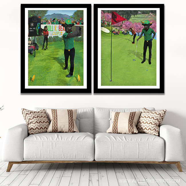 BULL VS BEAR GOLF BUNDLE (PORTRAIT) | PRINT