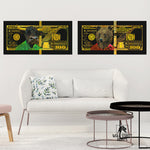GOLD GREEN RED BULL & BEAR BUNDLE Wall Street Prints