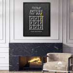 THINK OUTSIDE THE BOX Wall Street Prints