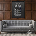 THINK OUTSIDE THE BOX Wall Street Prints